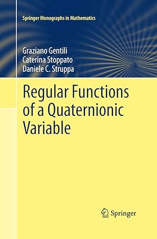 Regular Functions of a Quaternionic Variable